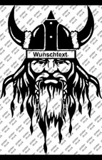 Dekor Aufkleber Odin Wikinger Wunschtext 30x44 cm Truck LKW Folienaufkleber