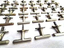 Fenstergriffe , Fensterolive , Fensterwirbel 1 - 35 St.  Messing vernickelt