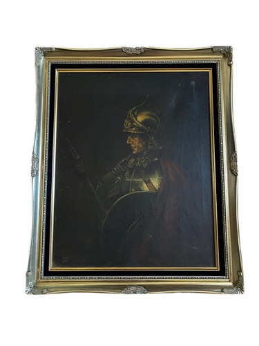 Antikes gemälde ritter - antikes,