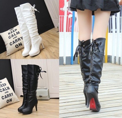 High heels boots neu overknee - high,
