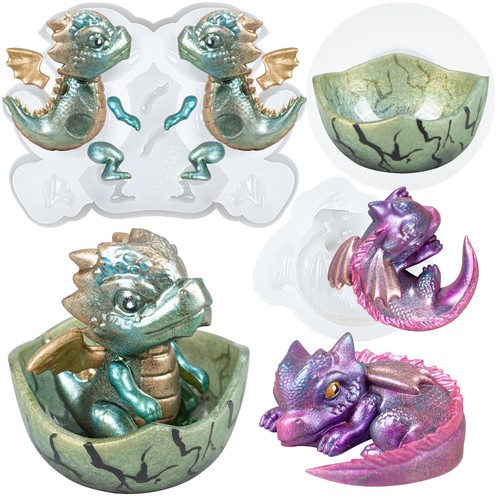 Silikonformen babydrachen - babydrachen, im