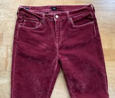 Pepe Jeans London Regent Velvet Ruby Wine Skinny Jeans Hight Waist Gr. 31/30