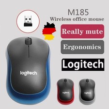 M185 Logitech Maus Wireless Schnurlos Mouse Kabellos Funk + USB Empfänger DE