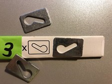 3 IKEA Metall Platten schrägsitz für Schrank - Wandbefestigung IKEA Küche Metod
