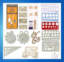 Zeichenschablonen, Technisches Zeichnen, Burmester, Schablonen, Dreieck, Lineal