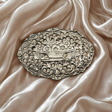 Vintage Brosche - Silberfarben