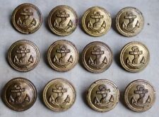  12 Uniformknöpfe Wehrmacht Kriegsmarine Glas 25mm 2.WK original 