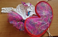 Schmetterling Kinderkostüm Fasching Karneval Mädchen Größe 104 