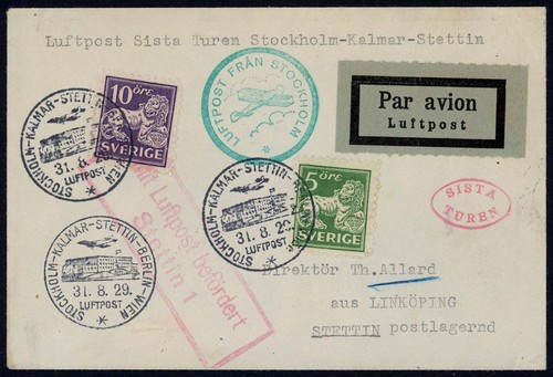 Reich luftpost sonderflug - d.,