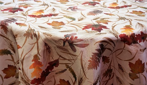 Herbstzauber tischdecke oval - herbstzauber,
