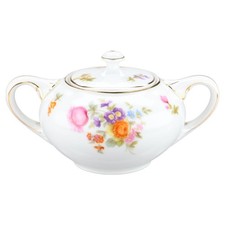 Zuckerdose groß Rosenthal Balmoral Deutsche Blume bunt