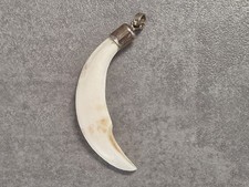 ? Anhänger Zahn Wildschwein Keiler Keilerzahn mit 925 Silber Jagdschmuck ?