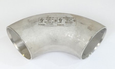 Edelstahl 90° Bogen | Schweißbogen | Rohrbogen | Ø 88,9 mm x 3,2 mm | 1.4571