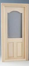Tür mit Fenster, Natur, Puppenhaus, Puppenstube 1:12