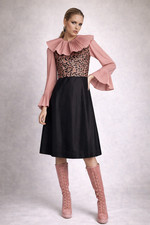 Vintage 60er Jahre Brokatkleid