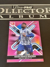 2022 Topps Finest Bundesliga Soccer Pink /300 Card Kevin Prince Boateng Hertha