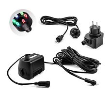 CLGarden Springbrunnenpumpe mit LED Beleuchtung multicolor RGB Quellstein Garten