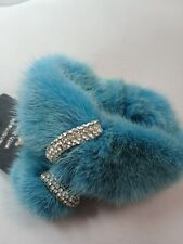   Accessoires Arbmand  Pelzbrosche Geschenkidee Nerzbrosche Türkis Set Schmuck 