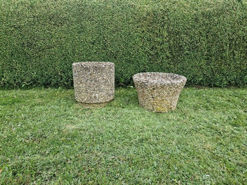 Waschbetonkübel - , zu