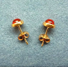 Bernstein Ohrstecker Halb