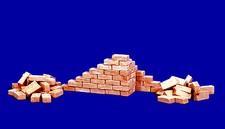 100 Keramik Ziegelsteine