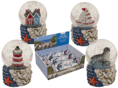Schneekugel robbe haus - 1,