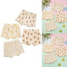 Mädchen Baby 4er Pack Frilly Shorts Set Bloomers Sommer Windelbekleidungen