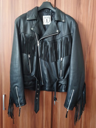 Vintage lederjacke bikerjacke - lederjacke,