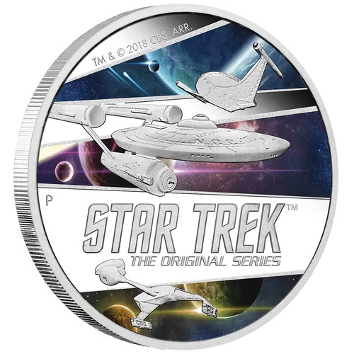 Silbermünze star trek - silbermünze,