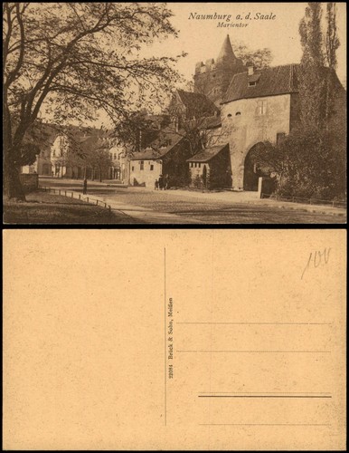 Ansichtskarte naumburg - ansichtskarte, (saale)