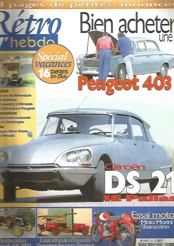 Retro hebdo citroen ds - nr., 73