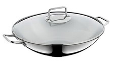 WMF Wok Macao 36 cm Wokpfanne Glasdeckel Cromargan Edelstahl Rostfrei Induktion