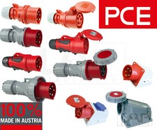 PCE CEE Stecker Kupplung Starkstrom Drehstrom 16A 32A 400V IP65 Phasenwender