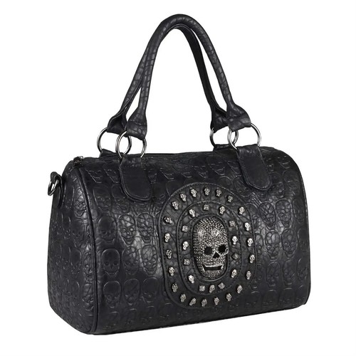Damen totenkopf tasche bowling - tasche,