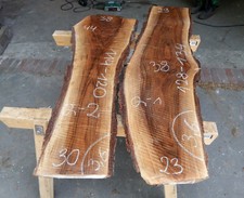 Q1+Q2 Nussbaum Walnuss  Bohle Brett Couch Tisch Platte Baumkante Rustikal Epoxid