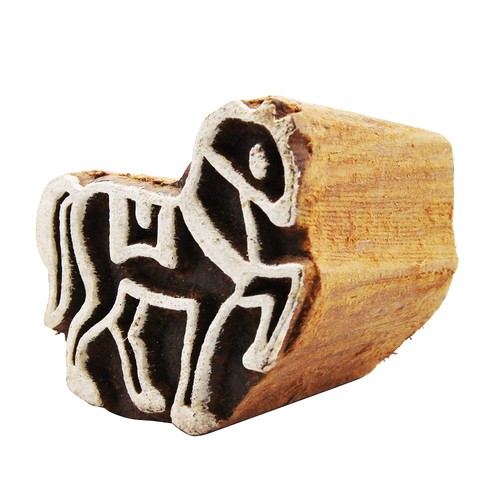 Stempel aus holz pferd - stempel,