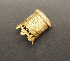 Altgold 18K Karat 750 15,8 G Kunstwerk Anhänger Anlage Militär Armee antik Wk1