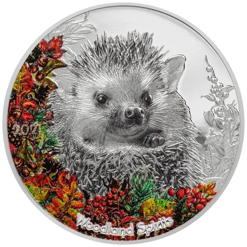 Silbermünze igel woodland - silbermünze,