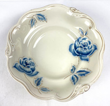 Tillowitz EPOS Schüssel elfenbein blaue Rosen Intarsia