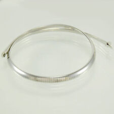 Halsreif Omega Reif massiv 585/- 14k Weißgold ca 42 cm, 6,0 mm