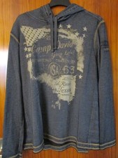 Camp David Herren Kaputzenhirt Gr. XXL dunkelgrau