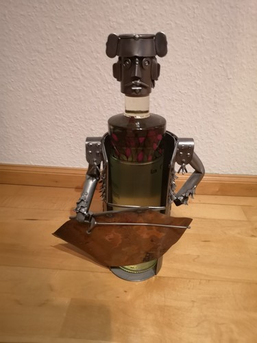 Flaschenhalter metallfigur - flaschenhalter,