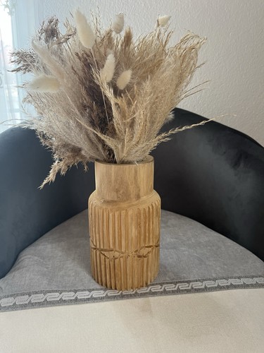 Echtholz blumenvase deko - blumenvase,