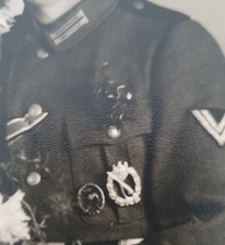 großes Foto auf Pappe - Wehrmacht Offizier Hochzeit