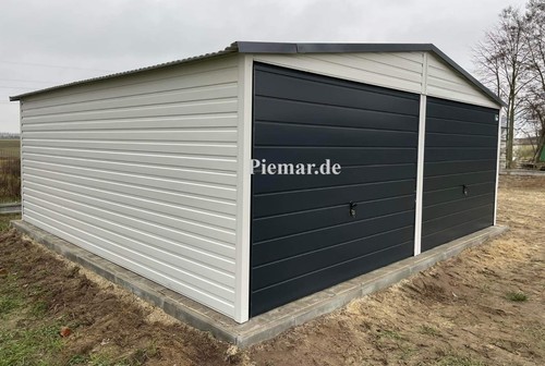 Blechgarage 5x6x2 55m - blechgarage, 5x6x2,55m