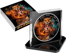 1 Libertad Mexico 2024 - 1 OZ Dia de los Muertos 2024 Ocelotl Warrior