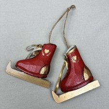 Deko Holzhänger Schlittschuhe