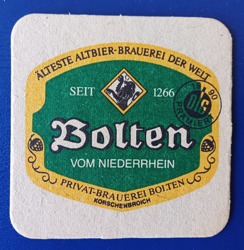 Bierdeckel brauerei bolten - brauerei,