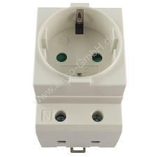 Einbausteckdose Hutschiene Schaltschrank, Zähler, Verteilereinbau Steckdose 16 A