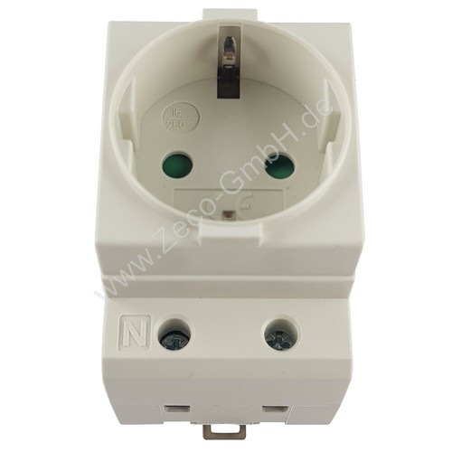 Schuko einbausteckdose grau - schuko-,